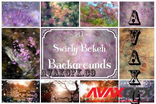 Swirly Bokeh Overlays, Bokeh Backgrounds, Portrait Overlays - 1771448