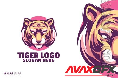 Tiger Head Mascot Logo