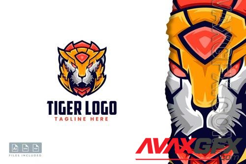 Tiger Head Logo Template