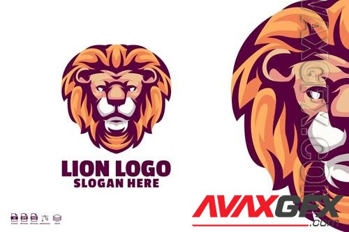 Lion Head Mascot Logo