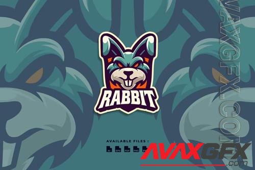 Rabbit Sport and Esport Mascot Character Logo