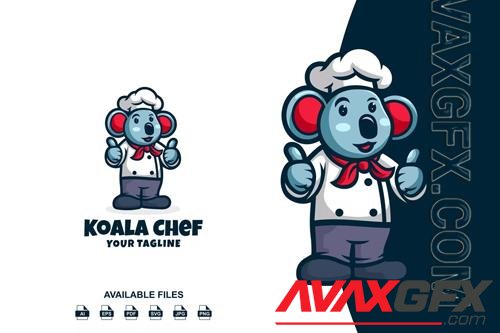 Koala Chef Logo Mascot