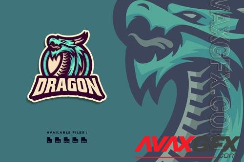 Dragon Sport and Esport Mascot Character Logo