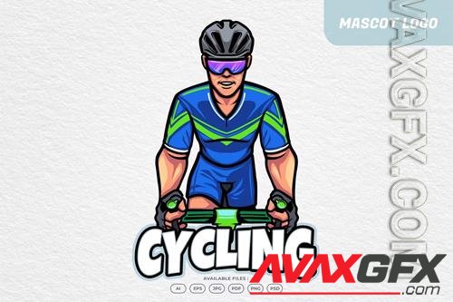 Cycling Bike Sport Character Mascot Logo