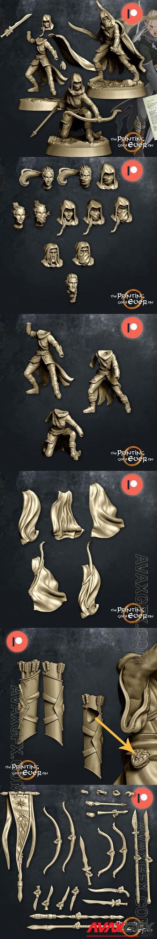 Elven Rangers Modular 3D Print Model