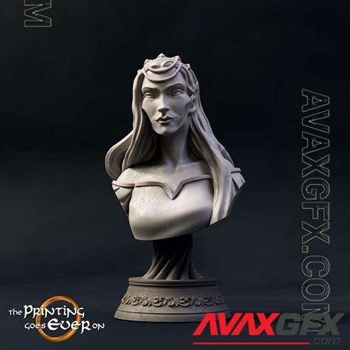 Queen Gladhiel Bust 3D Print Model