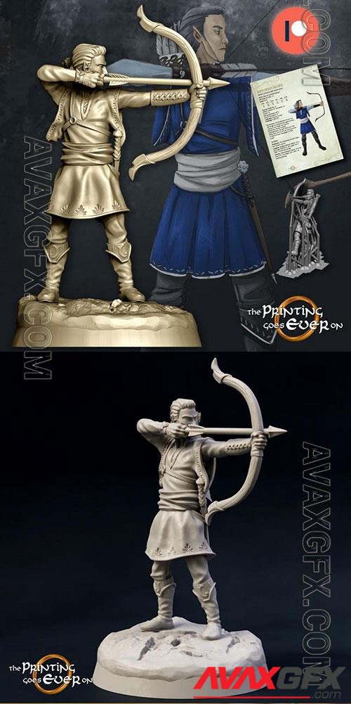 Elven Archer 3D Print Model