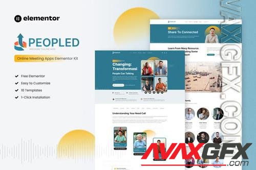 TF Peopled v3.5, 3.6 - Online Meeting App Elementor Template Kit 38135913