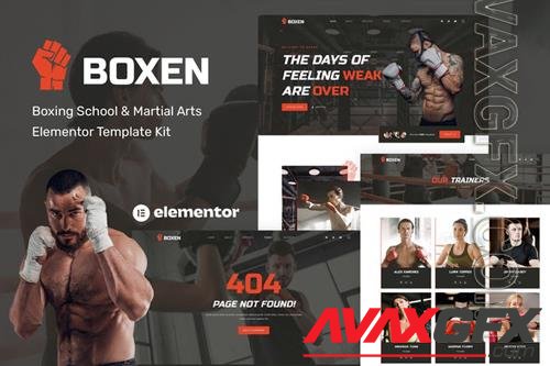 TF Boxen v3.6 - Boxing School & Martial Arts Elementor Template Kit 38164515