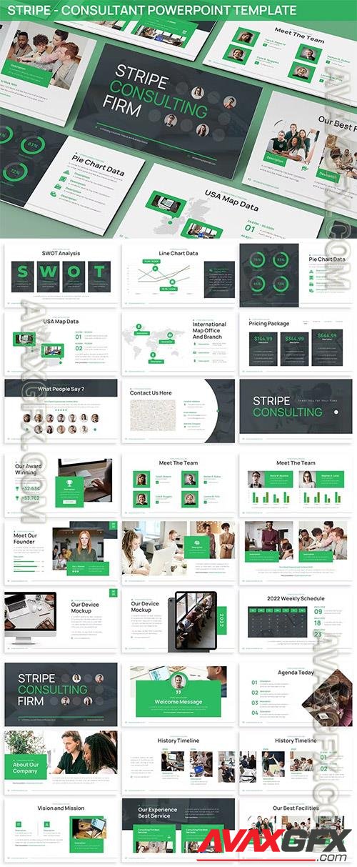 Stripe - Consultant Powerpoint Template