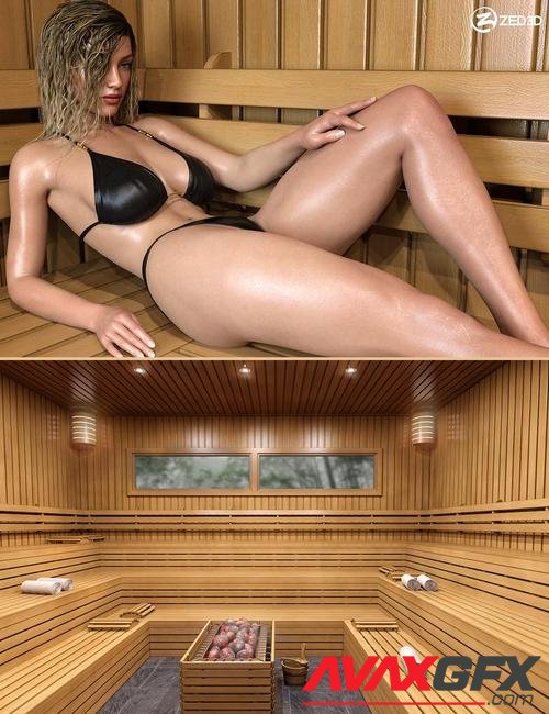 Z Sauna Retreat and Poses for Genesis 8 and 8.1