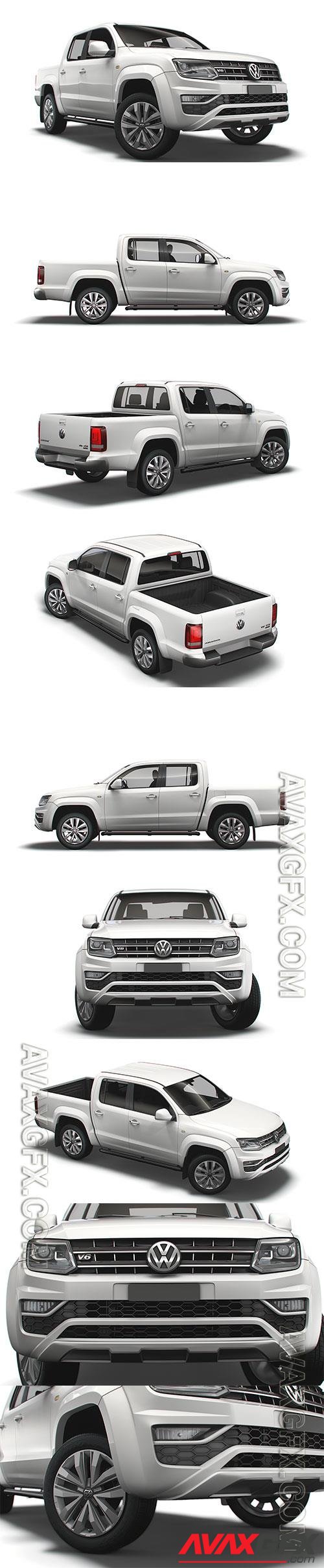 Turbosquid - Volkswagen Amarok Highline DoubleCab UK-spec 2020 3D Model