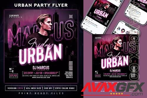 Urban Night Party Flyer RZ3R5C4