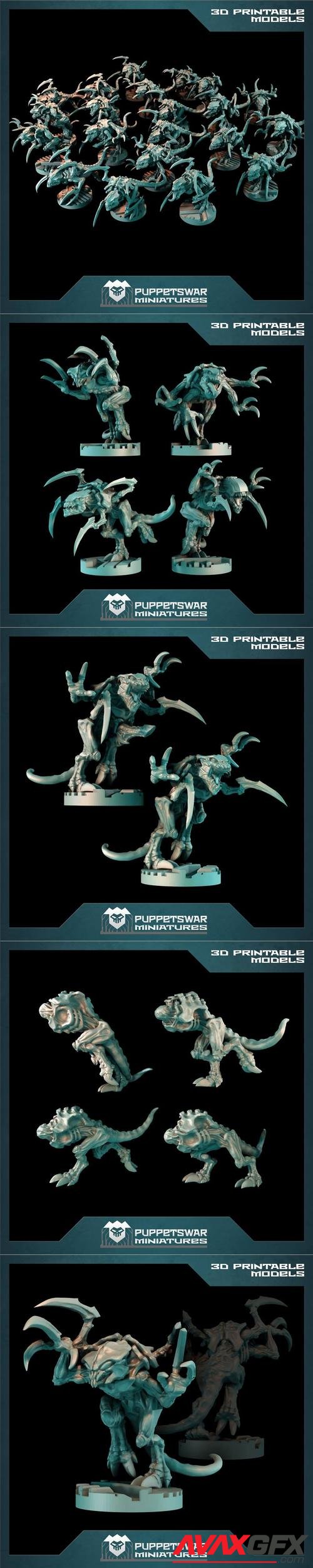 Puppetswar Miniatures - Insectoids Hybrids Pack – 3D Print