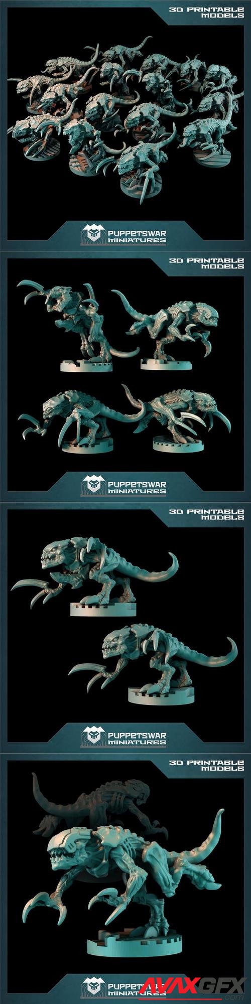 Puppetswar Miniatures - Warriors Pack – 3D Print