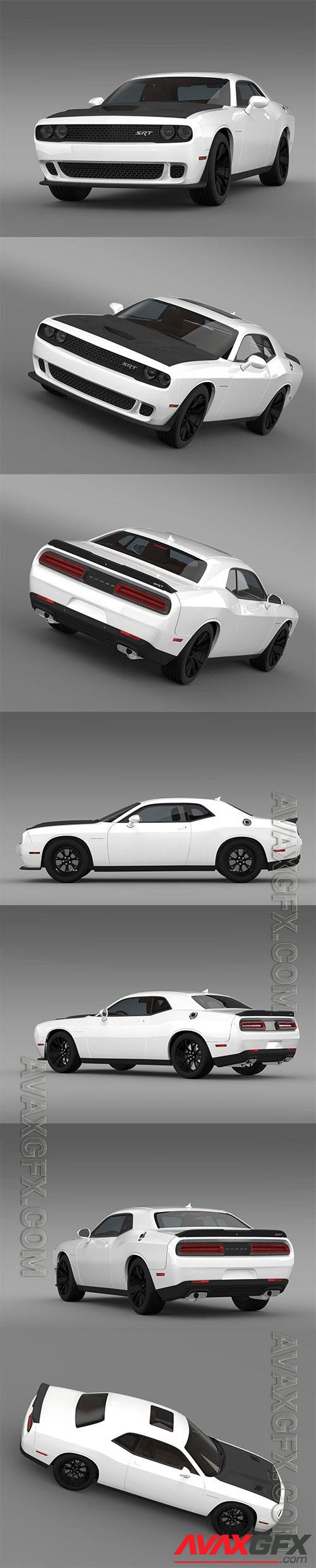 Cgtrader - Dodge Challenger SRT Hellcat Supercharged LC 2015 3D Model