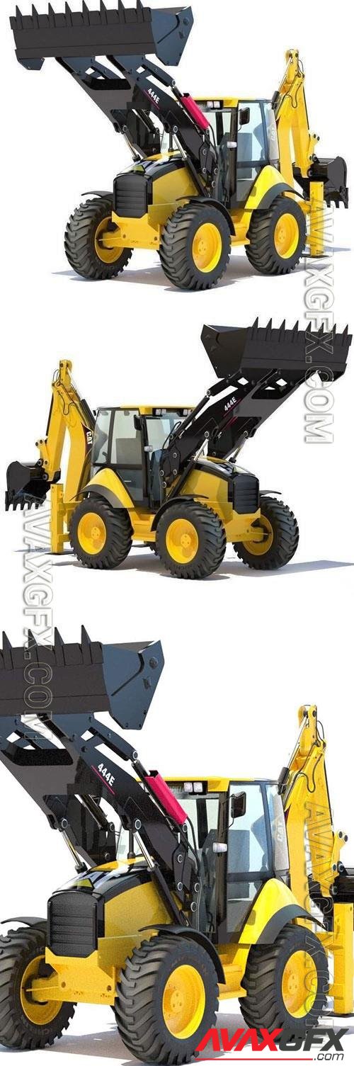 Backhoe Loader 3D Model