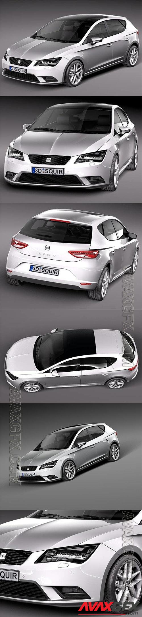 Seat Leon 2013 3D Model