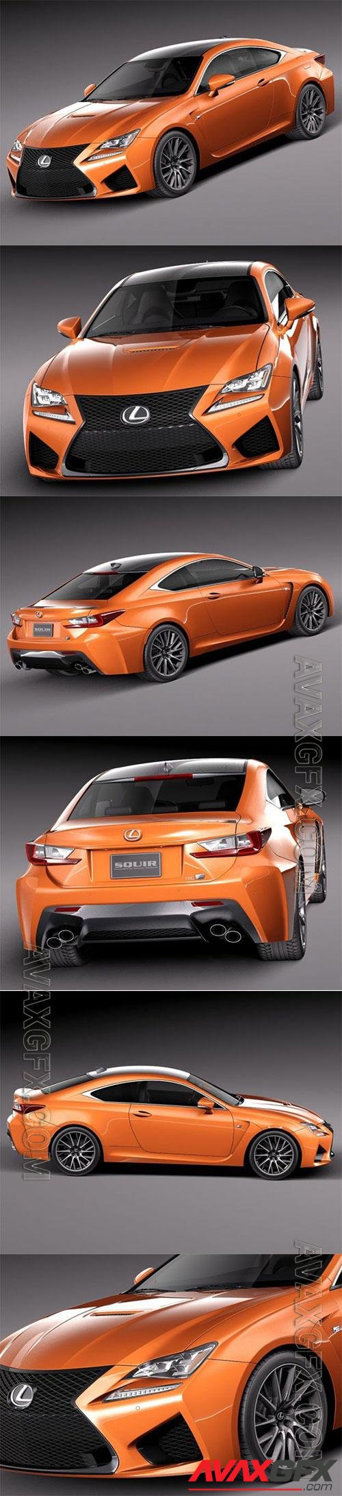 Lexus RC F 2015 3D Model