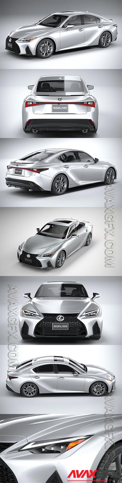 Lexus IS F-Sport 2021 3D Model