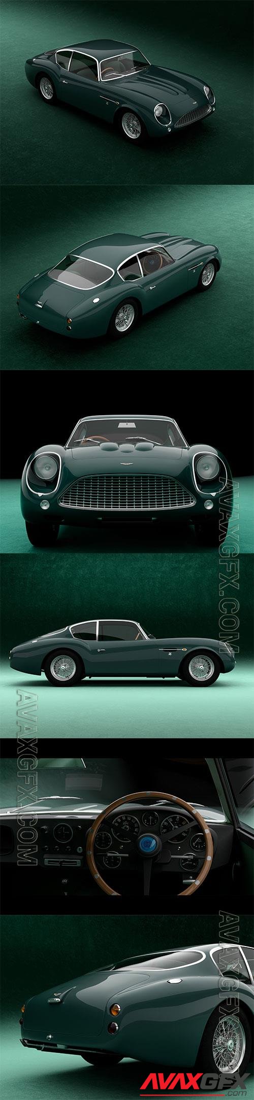 Aston Martin DB4GT Zagato 1960-1963 3D model 3D Model