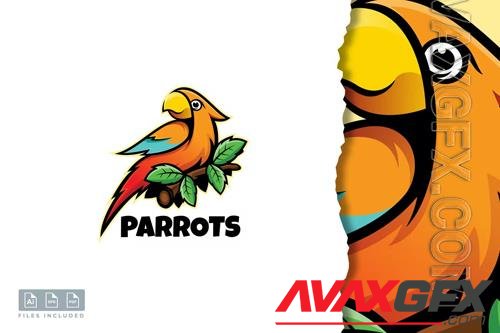 Parrots - Mascot Logo Template