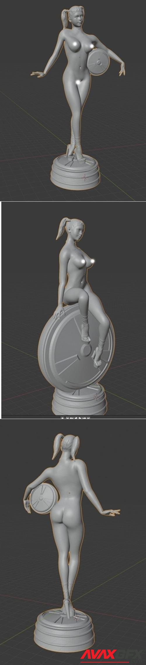 Duke Nukem Forever Casino Girl Statue 1-2 – 3D Print