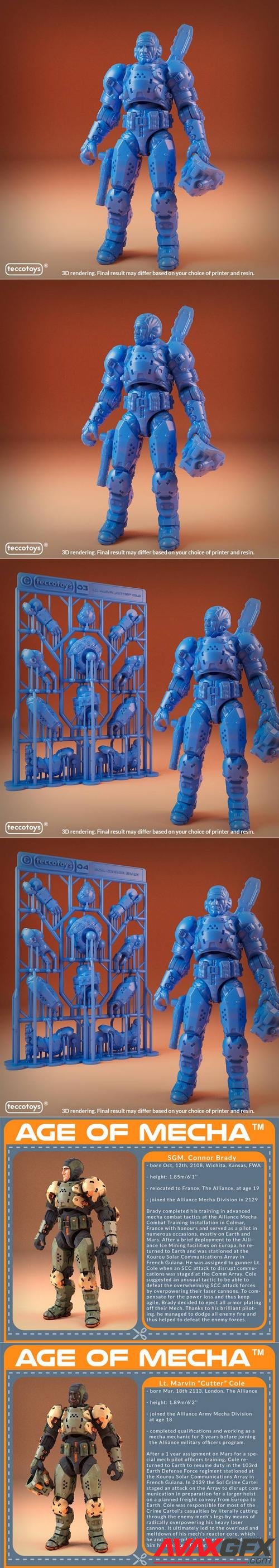 Teccotoys - Lt Marvin Cutter Cole and SGM Connor Brady double figure – 3D Print