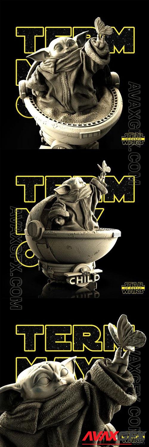 Grogu Bust - Star Wars 3D Print Model