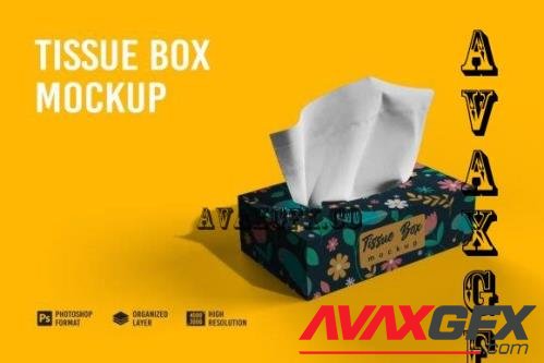 Tissue Box Mockup - 7159066