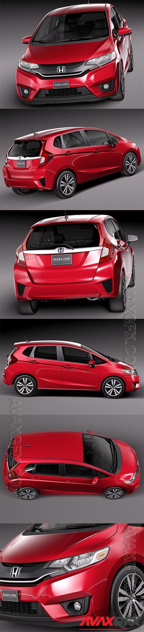 Honda Fit 2015 3D Model