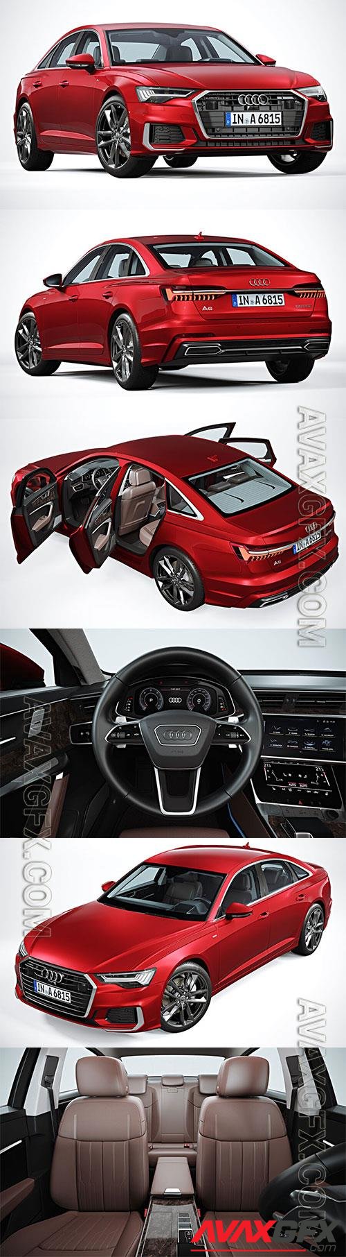 Audi A6 S-Line 55 TFSI 2019 3D Model