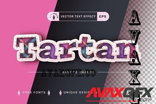 Tartan - Editable Text Effect - 7286733