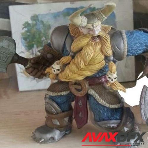 Dwarf Warrior Remix – 3D Print