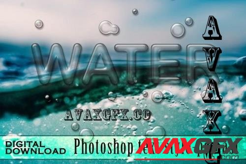 Water Photoshop Text Effect