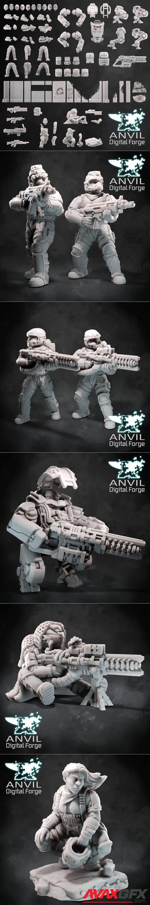 Anvil Digital Forge - Recon Drop Troopers – 3D Print