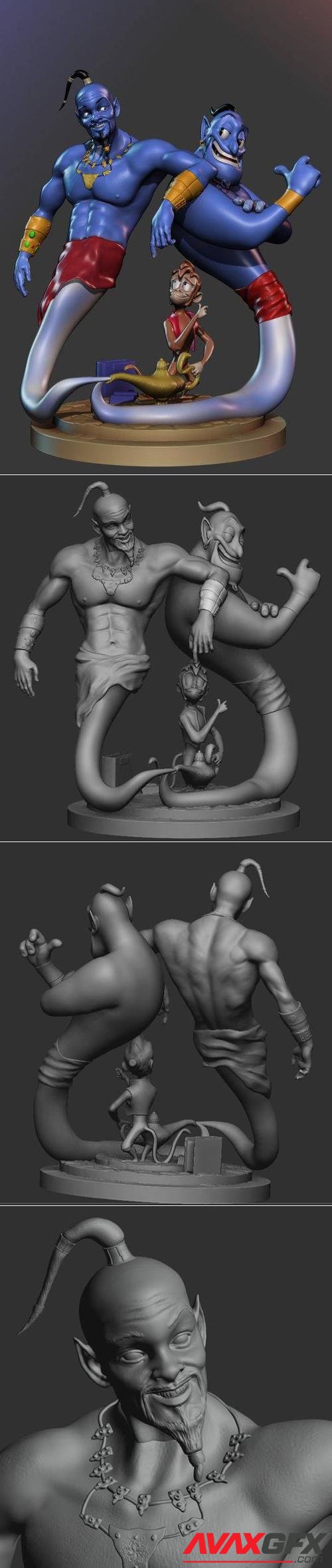 Genius Aladdin Diorama – 3D Print