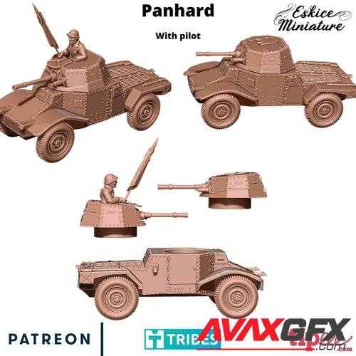 Panhard With Pilot – 3D Print