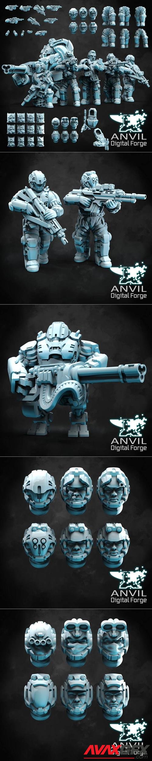 Anvil Digital Forge - Sci-Fi Drop Troopers – 3D Print