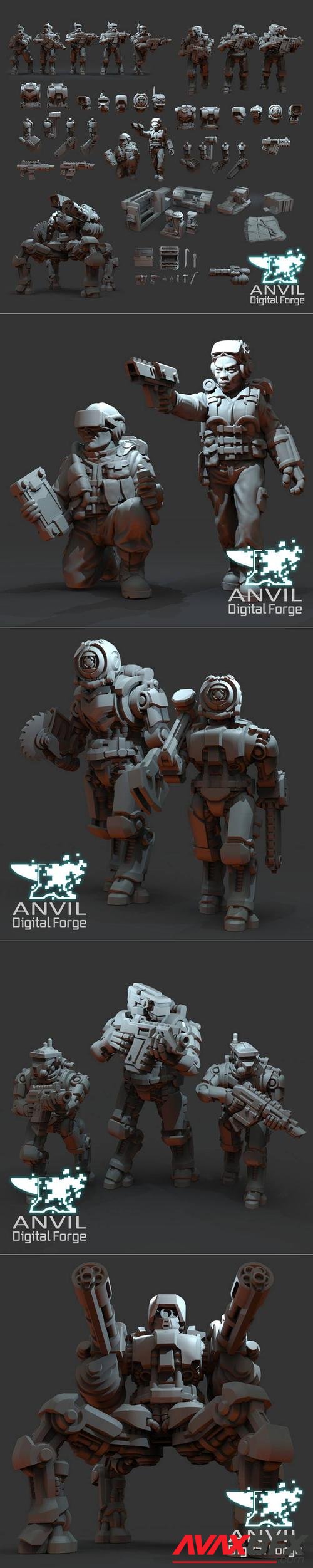 Anvil Digital Forge - Regiments and Exo-Lord Automata – 3D Print