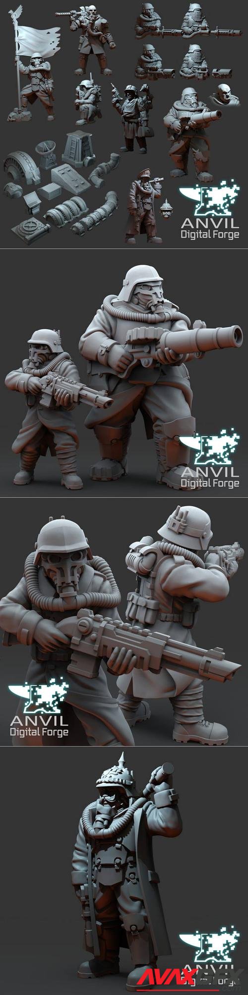 Anvil Digital Forge - Over the Top Armoured Trencher – 3D Print