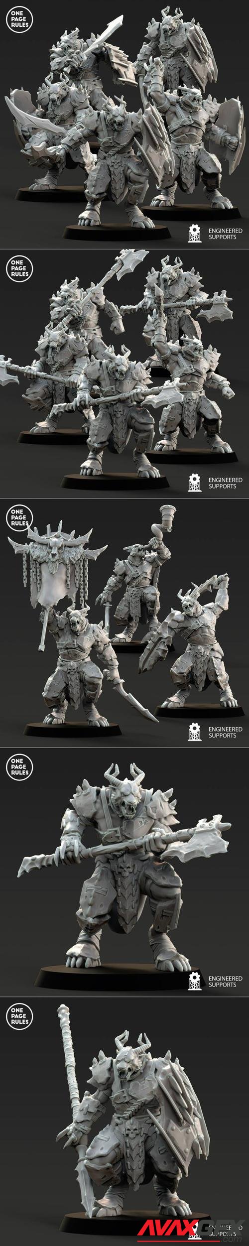 One Page Rules - Beastmen Elites – 3D Print