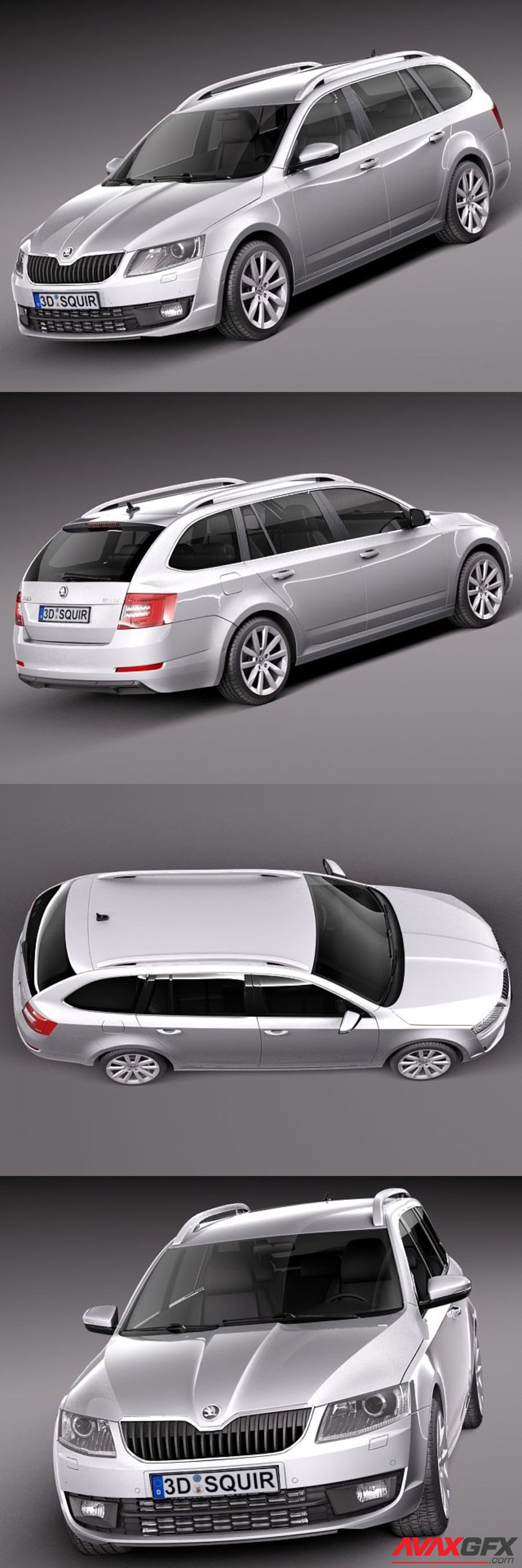 Skoda Octavia Combi 2013 3D