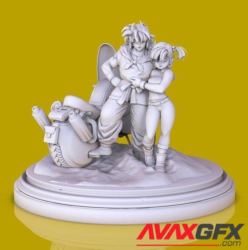 Yamcha and Bulma – 3D Print