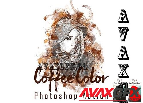 Coffee Color Photoshop Action - 7293750