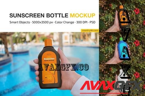 Sunscreen Bottle Mockup Set - 7292012