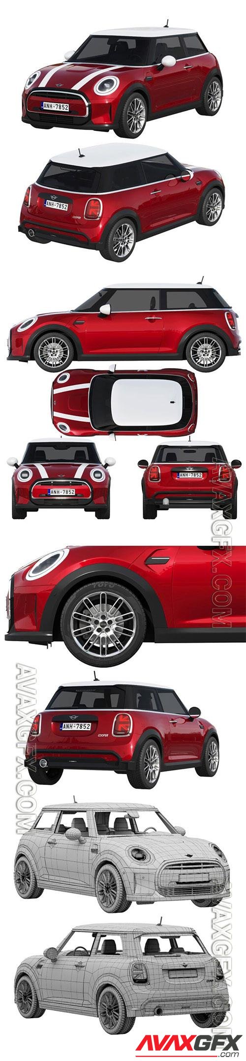 Mini Cooper 3-door 2022 3D Model