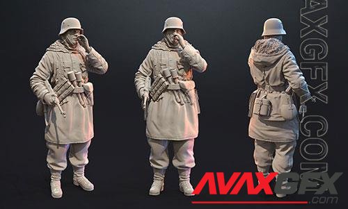 German Soldier 3D Model