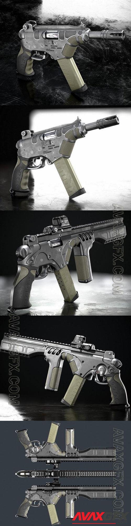 PDW SMG 3D Model