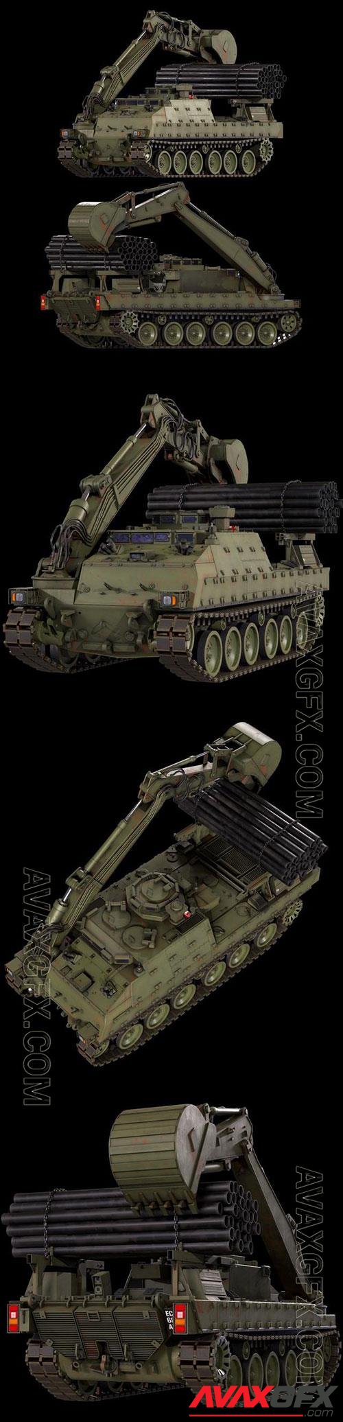 Trojan Armored Vehicle Royal Engineers 3D Model